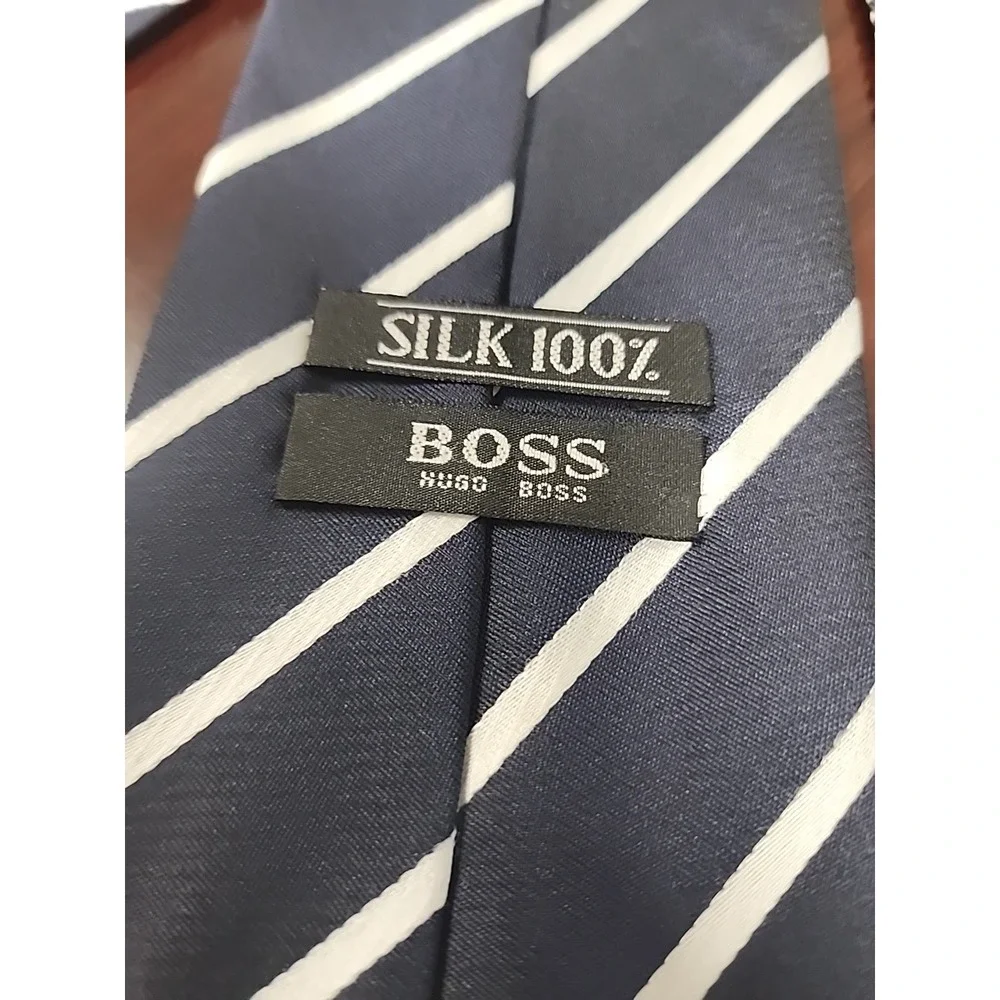 Set Of 2 BOSS Hugo Boss Silk Tie Designer Business‎ Office Handmade